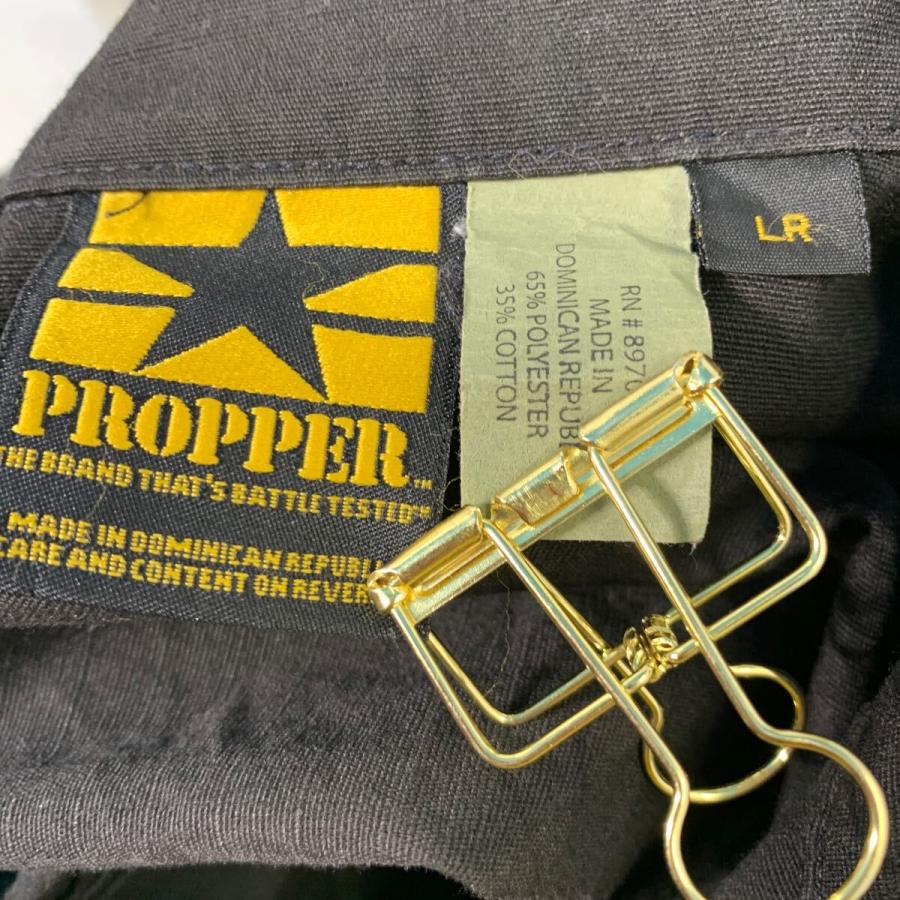 PROPPER ジップアップ ミリタリージャケット L ブラック リップス