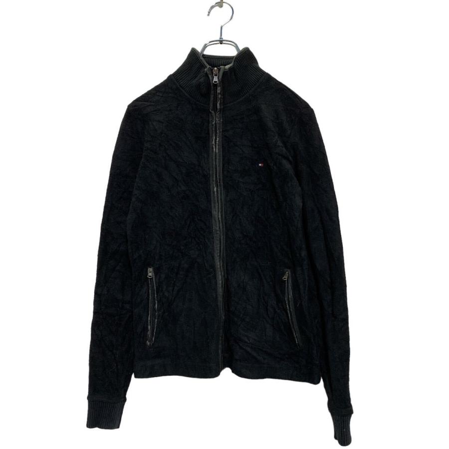 TOMMY HILFIGER ジップアップ フリースジャケット XS ブラック トミー