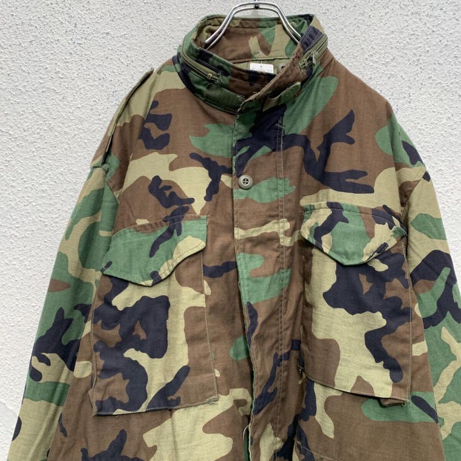 U.S.ARMY M-65 3rd ジャケット L オリーブ ウッドランドカモ 80