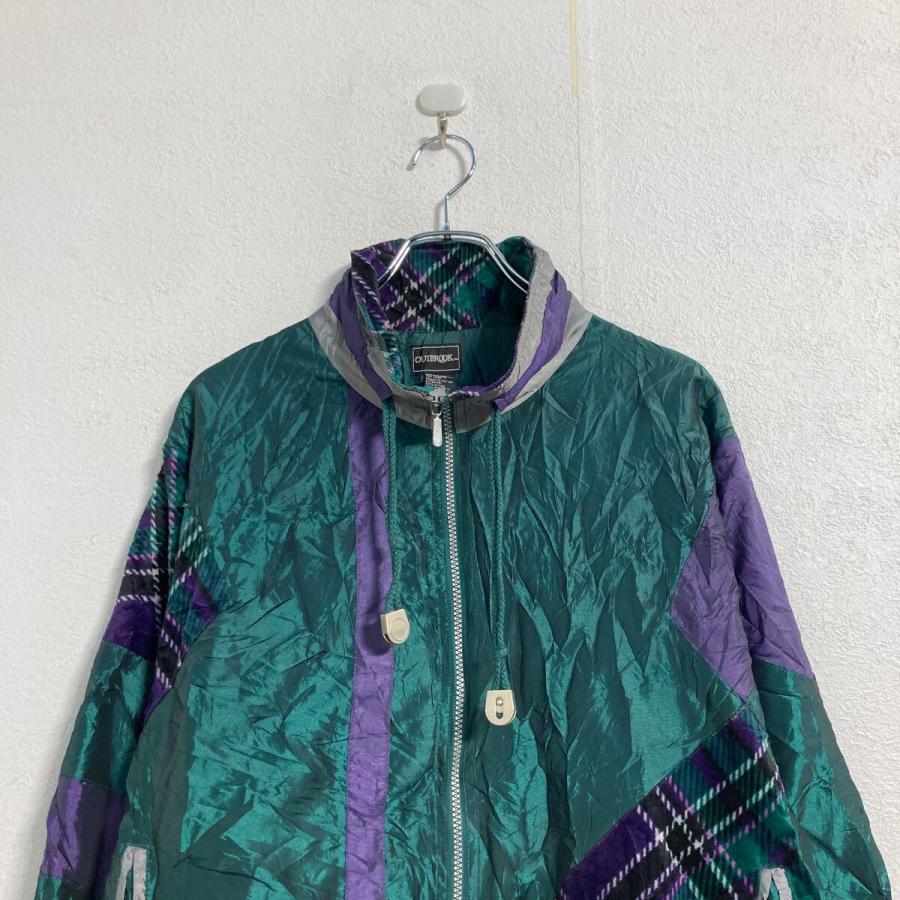 OUTBROOK ナイロンジャケット キッズ L グリーン パープル アウト