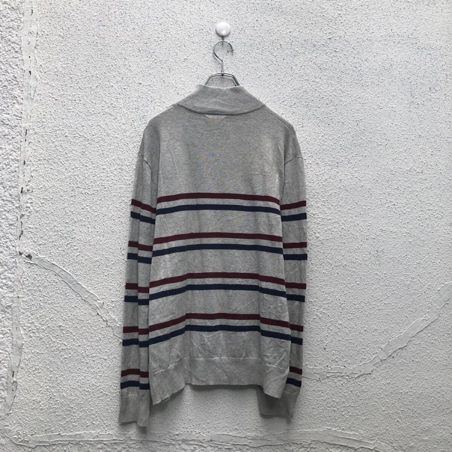 NAUTICA コットン ニット セーター ノーティカ L ハイネック グレー