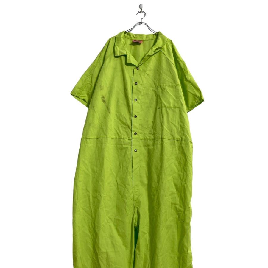 Robinson Textiles 半袖つなぎ W59 サイズ表記 8XL ネオンイエロー ビッグサイズ ワークウェア 作業服 古着卸 ...