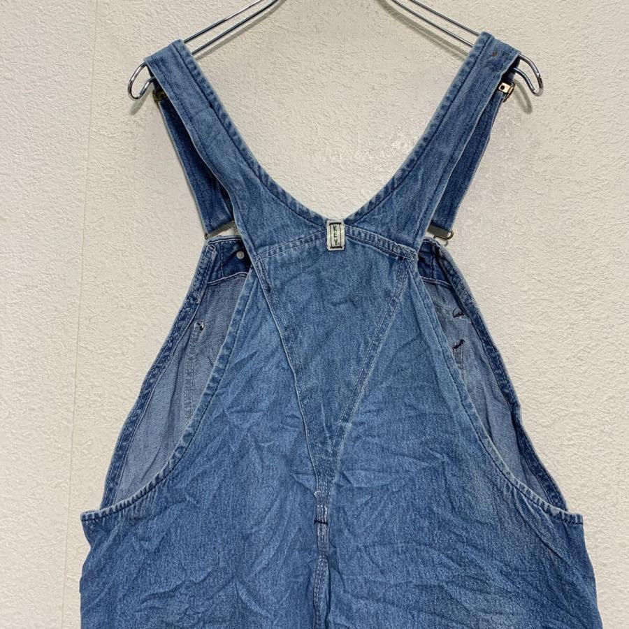 USA製 Dickies デニムオーバーオール/サロペット/古着/W40L30 KEY デニム オーバーオール W40 ブルー 色落ち キイ メキシコ製 ワーク