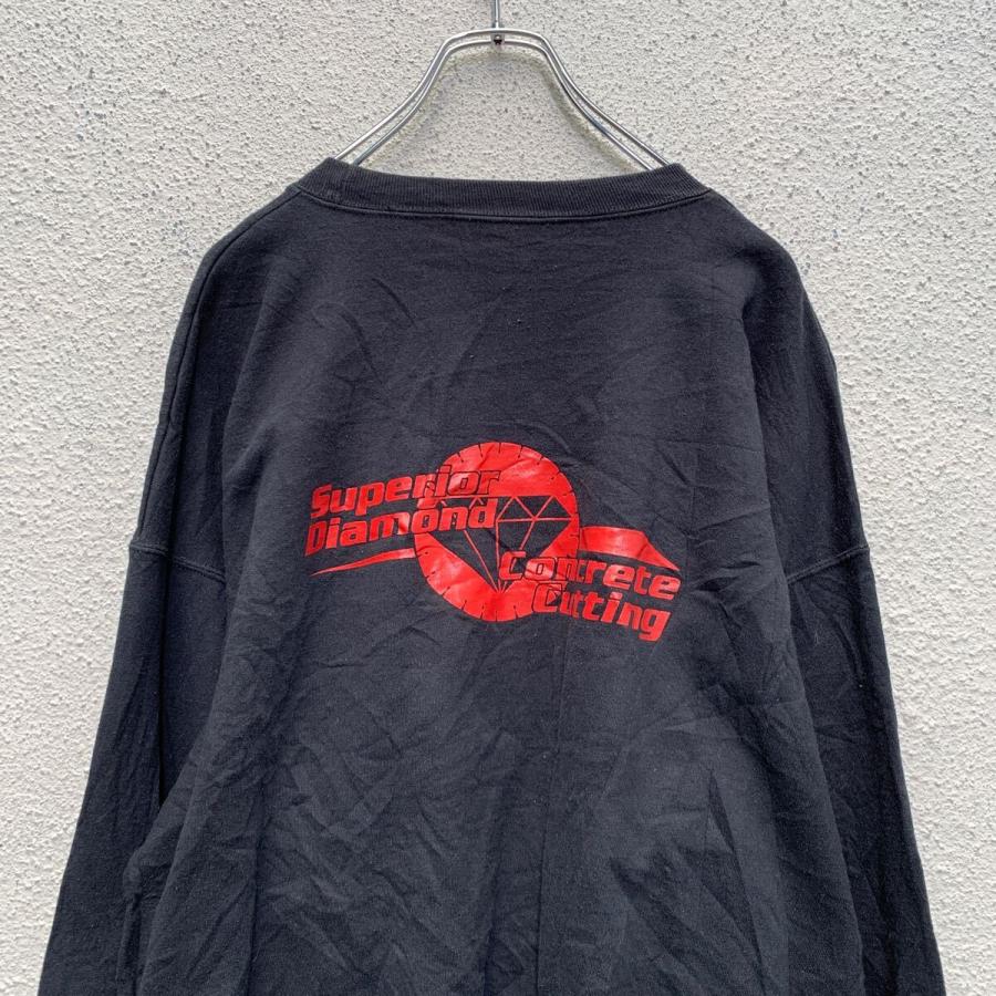 PORT&COMPANY プリントスウェット トレーナー XL ブラック ビッグ