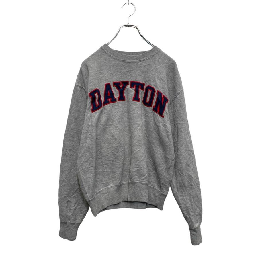 gear ロゴスウェット トレーナー XS グレー V字ガゼット 裏起毛 古着卸