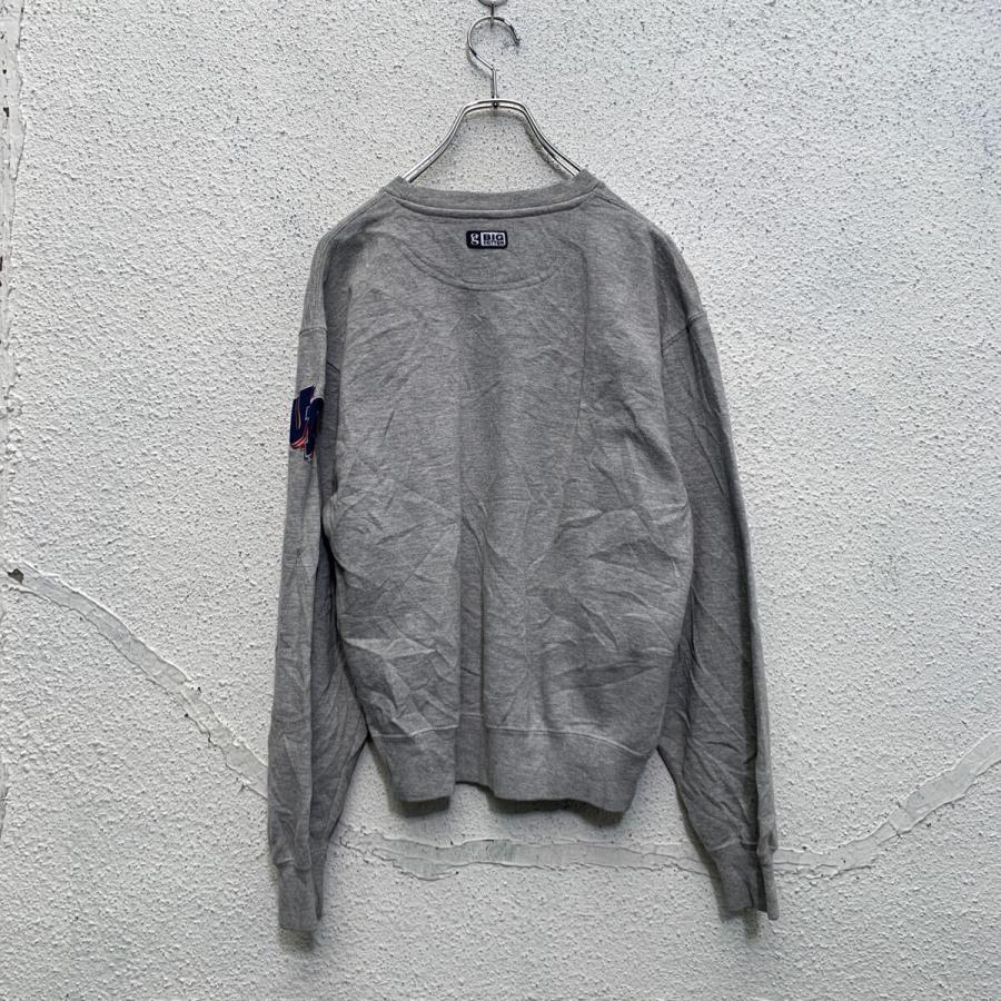 gear ロゴスウェット トレーナー XS グレー V字ガゼット 裏起毛 古着卸