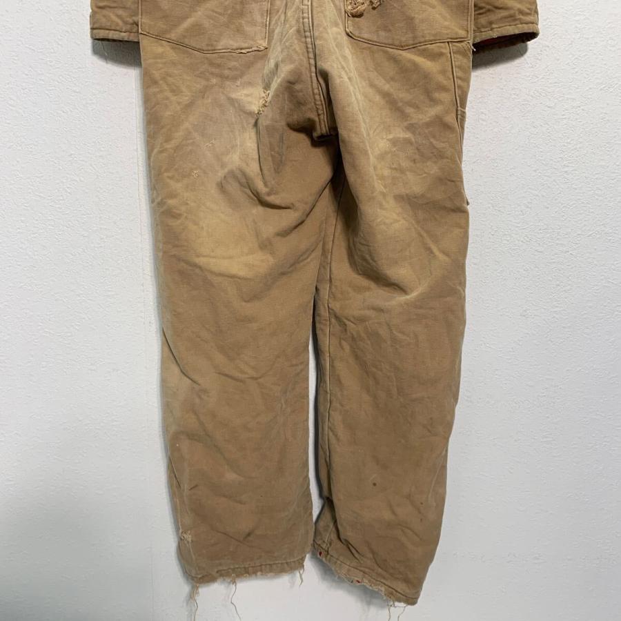 BIG SMITH 中綿 ダック 長袖つなぎ W38 ブラウン ビッグスミス USA製