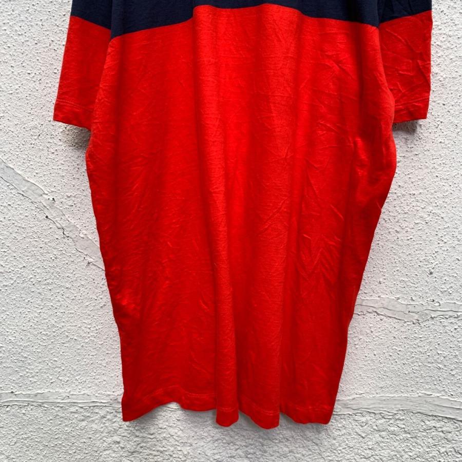 NAUTICA 半袖 ラガーシャツ XL ネイビー レッド ノーティカ ポロシャツ