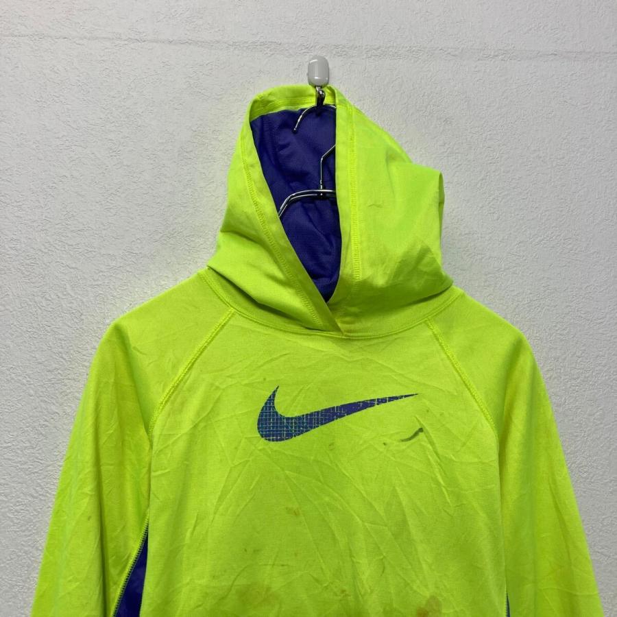 NIKE ビッグロゴ ジップアップ イエロー パーカー レア 00s 中古・古着通販】NIKE (ナイキ) ロゴプリントパーカー イエロー サイズ