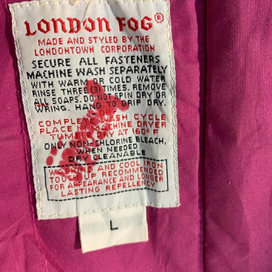 LONDON FOG ジップアップ マウンテンジャケット L レディース グリーン 