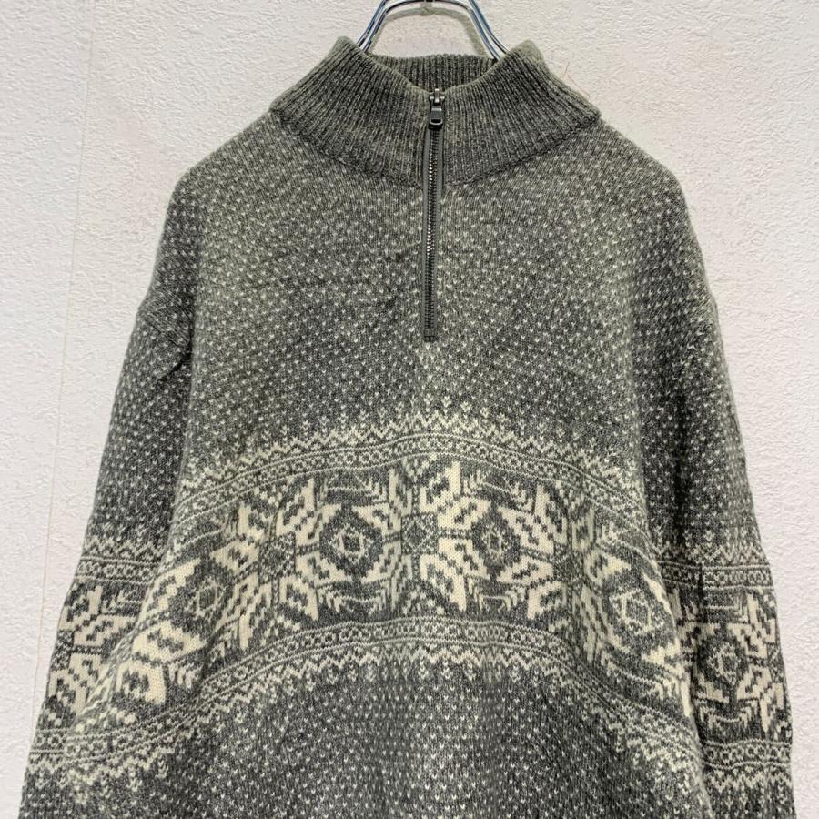 next ウール混紡 ハーフジップ ノルディック柄 ニット セーター next ウール混紡 ハーフジップ ノルディック柄 ニット セーター