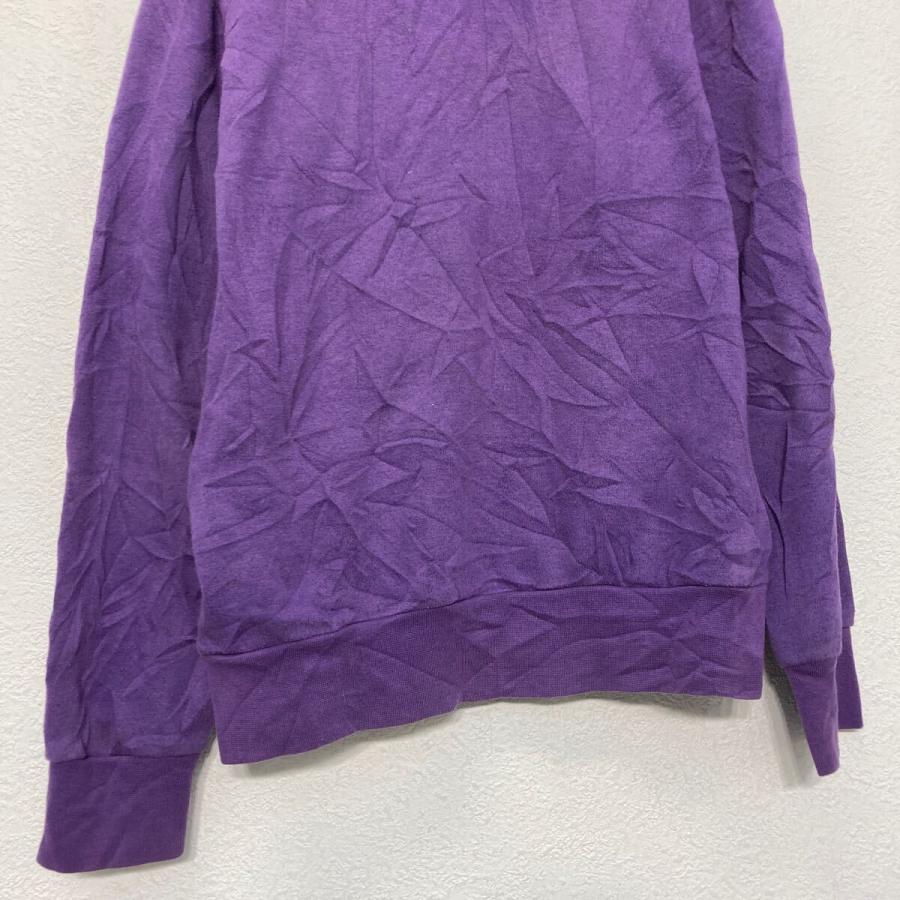 adidas プリント スウェット パーカー アディダス L~ パープル 古着卸