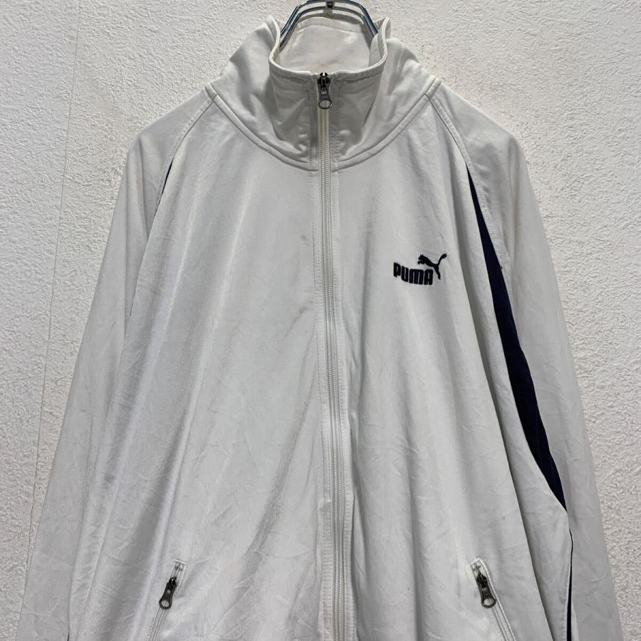 PUMA ジップアップ トラックジャケット XL ホワイト ネイビー プーマ