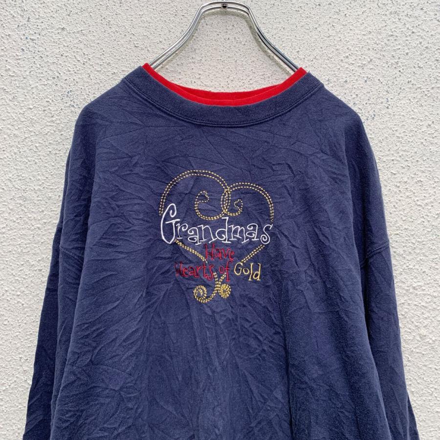 ラフアンドスウェル スウェット トレーナー 裏起毛 ネイビー M