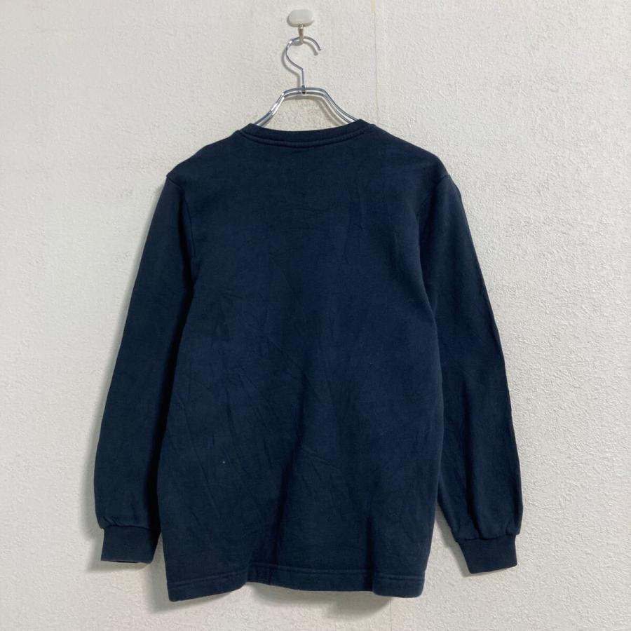 adidas ロゴ スウェット トレーナー キッズ 150 ネイビー アディダス