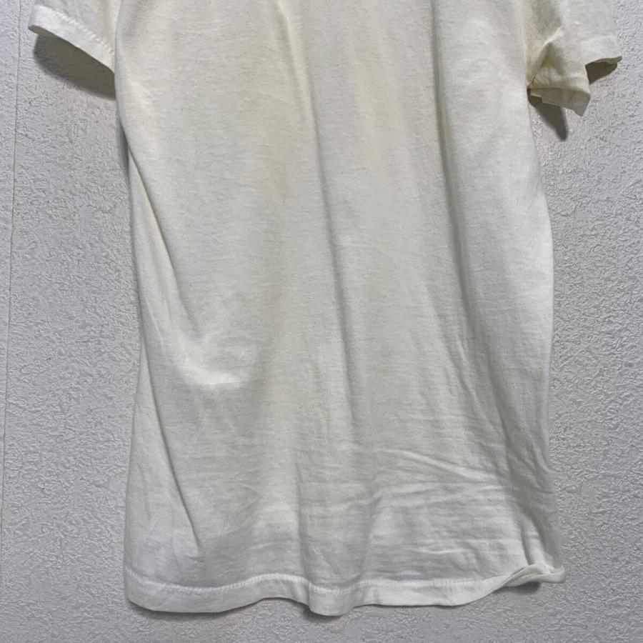 Hanes 半袖 無地Tシャツ S ホワイト ヘインズ クルーネック 袖裾