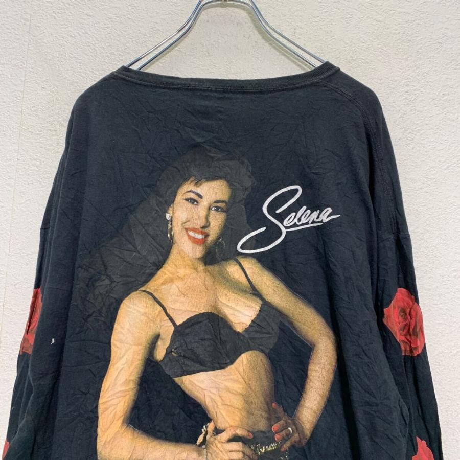 Selena 長袖 プリントTシャツ XL ブラック セレーナ・キンタニーヤ