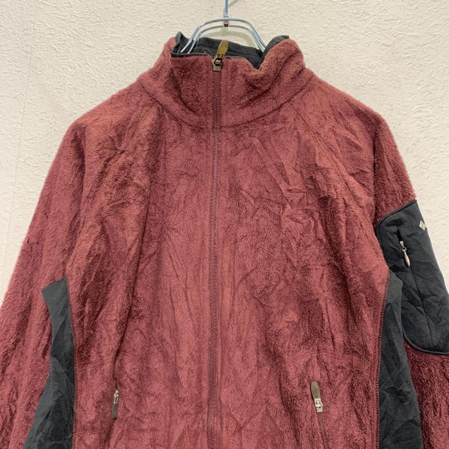 Columbia ジップアップ フリースジャケット M レディース バーガンディ 