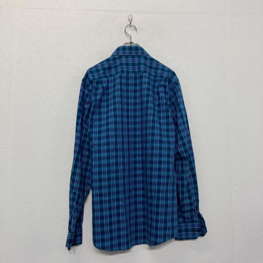 Claiborne 長袖 チェック シャツ L~ ブルー 古着卸 アメリカ仕入 a607