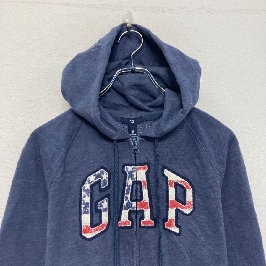 GAPジップアップパーカー古着フェードネイビーCBOY一点物unisex GAPジップアップパーカー古着フェードネイビーCBOY一点物unisex