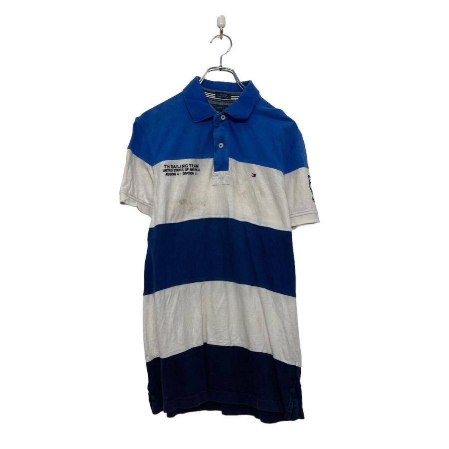 新品未使用 トミーヒルフィガーGOLF L ボーダーポロシャツ TOMMY HILFIGER 半袖 ボーダー ポロシャツ トミーフィルフィガー