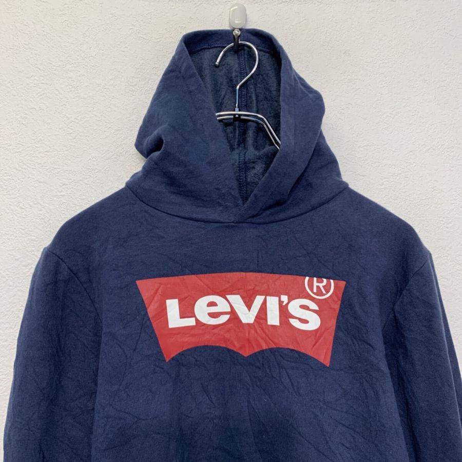 Levi's プリント スウェット パーカー リーバイス M ネイビー キッズ