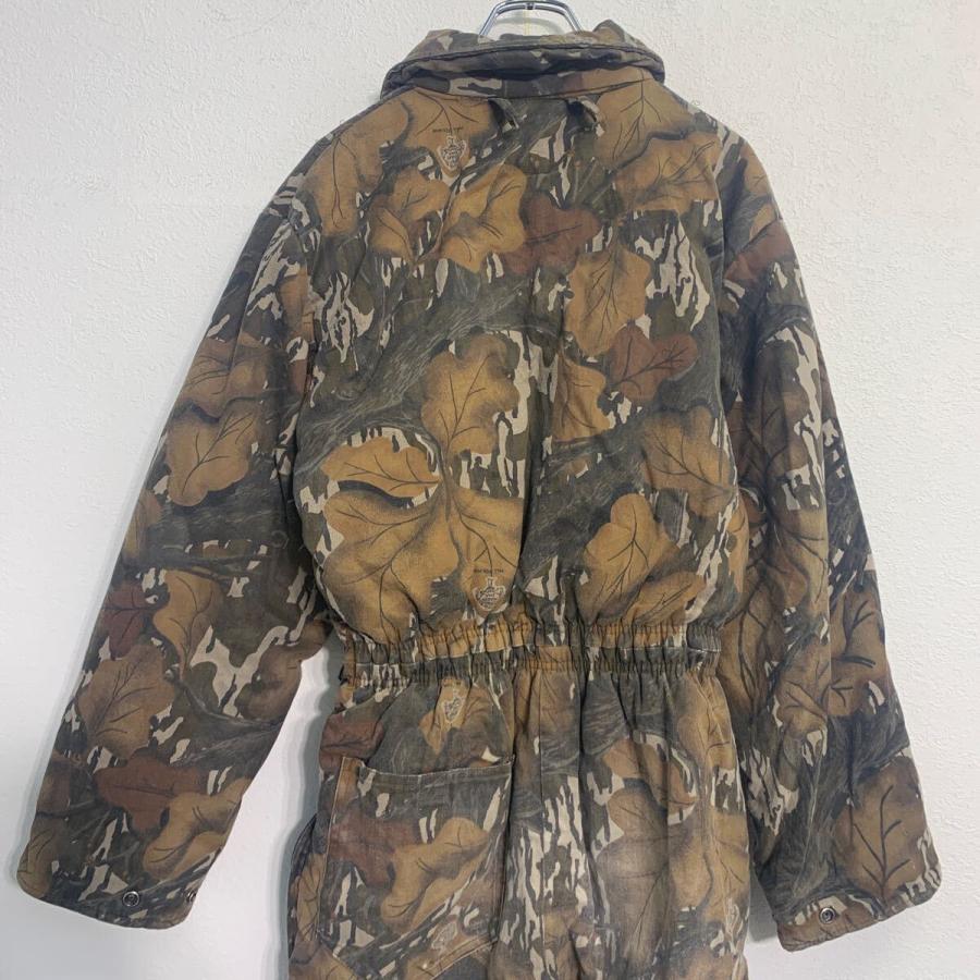 Trophy CLUB 長袖 中綿 つなぎ W36 S 総柄 カモフラ リアルツリー