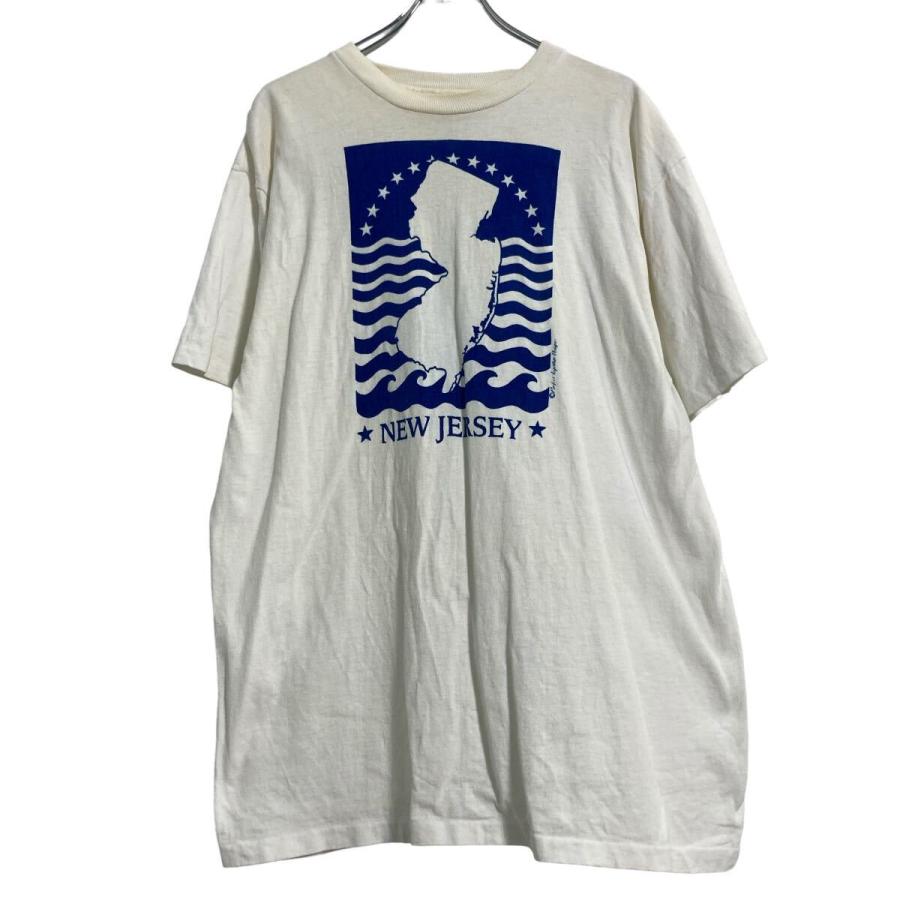 ONEITA 半袖 プリント Tシャツ XL ホワイト オニータ ビッグ