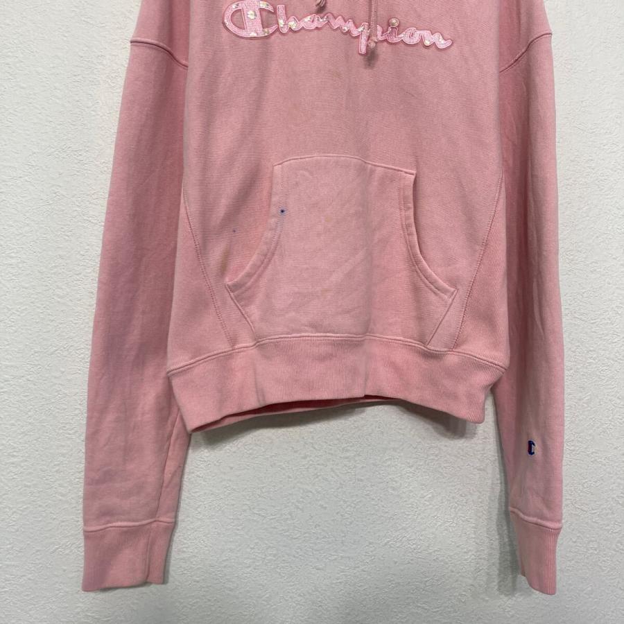 champion プリント スウェット パーカー チャンピオン S ピンク