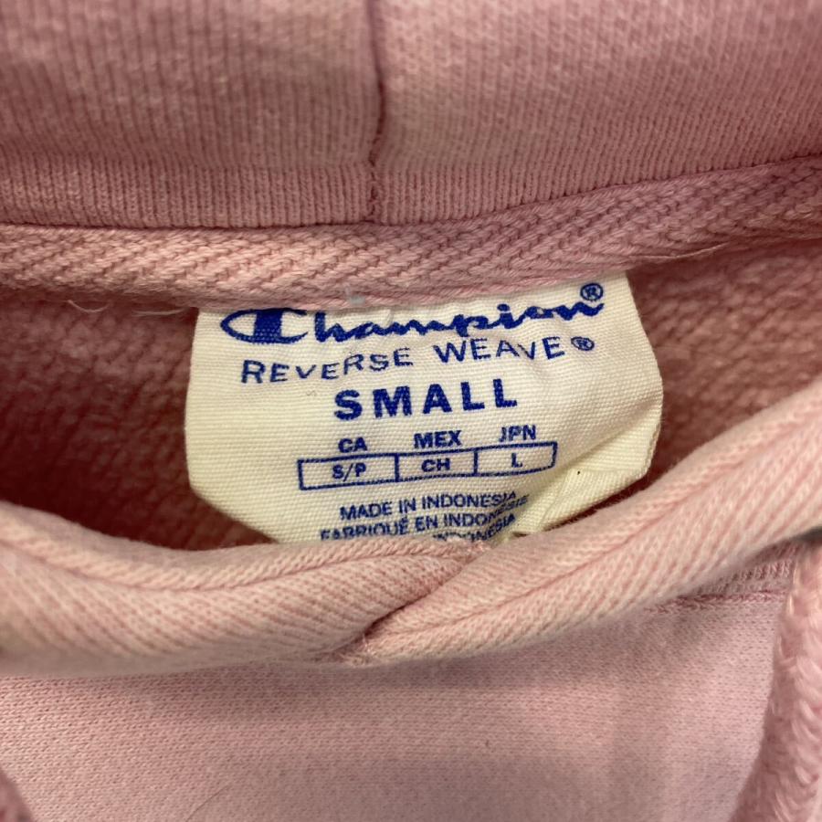 champion プリント スウェット パーカー チャンピオン S ピンク