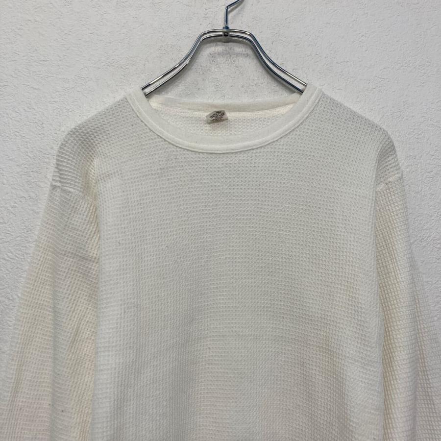 Hanes 長袖 ロンT ロングTシャツ サーマル ヘインズ L ホワイト
