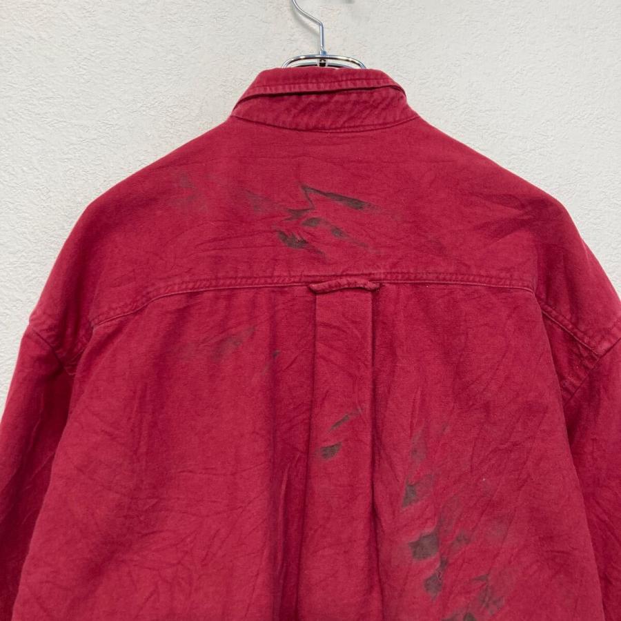 【80-90s Eddie Bauer】コットンツイル　シャツ　usa製　無地 80-90s Eddie Bauer】コットンツイル シャツ usa製 無地