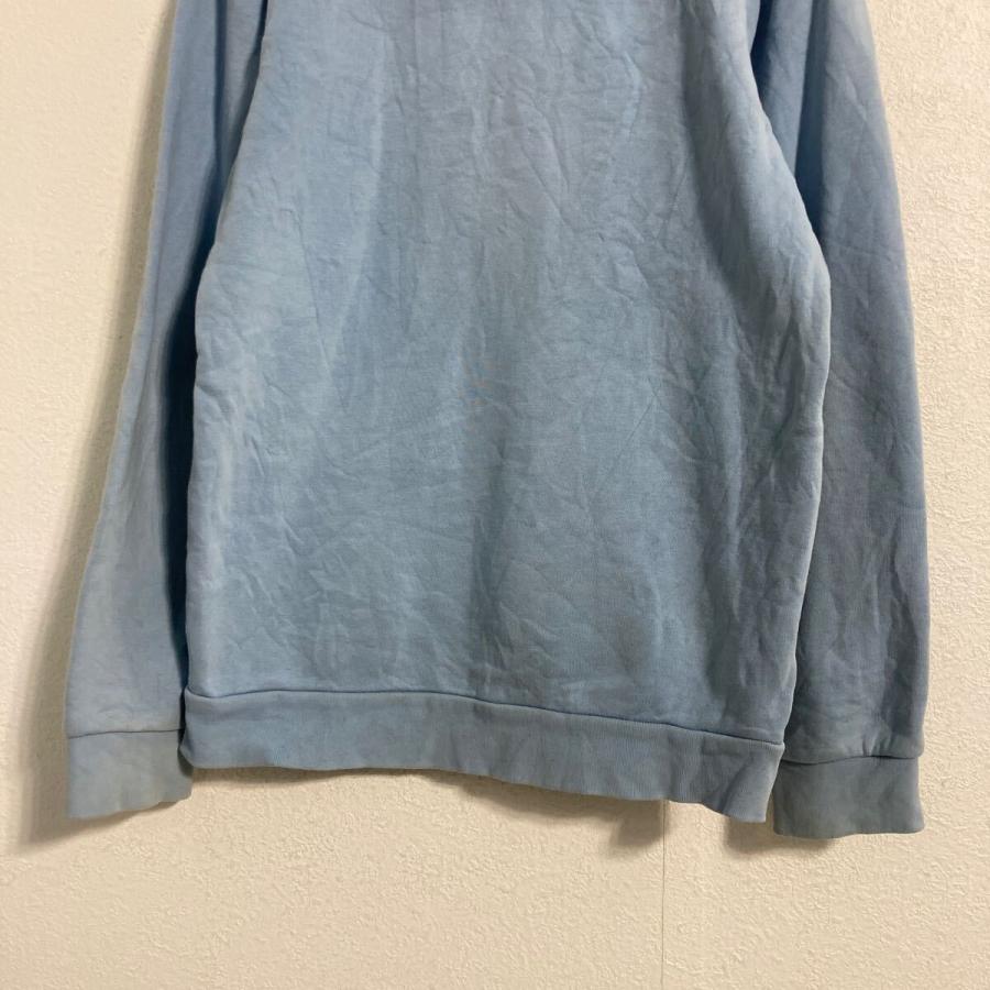 adidas ロゴ スウェット パーカー S ライトブルー アディダス プル