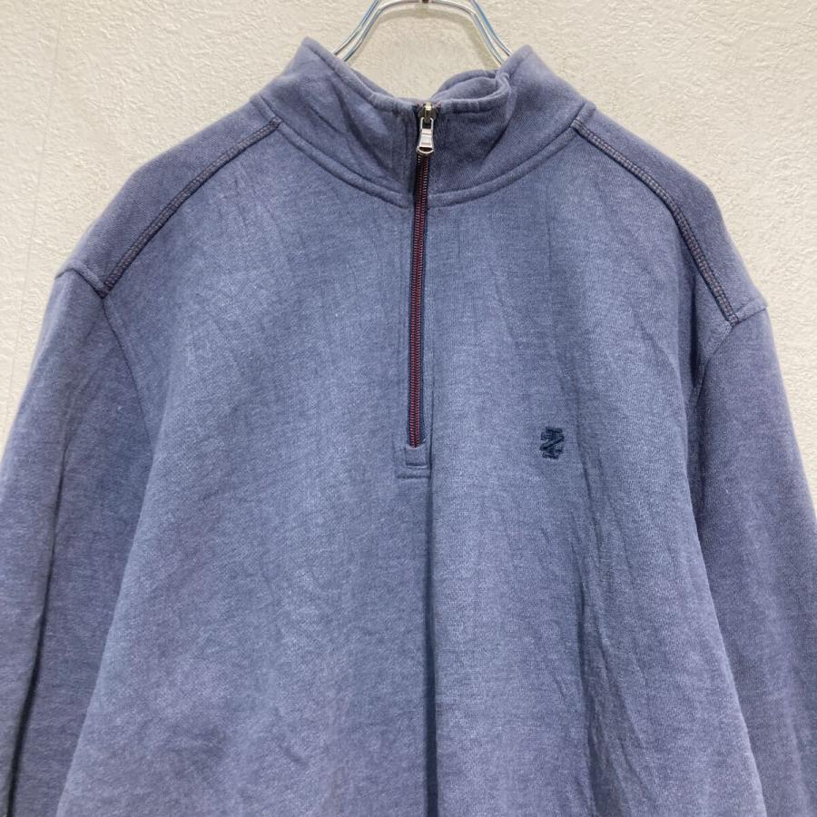 IZOD ハーフジップ スウェット トレーナー L ブルー アイゾッド ワン
