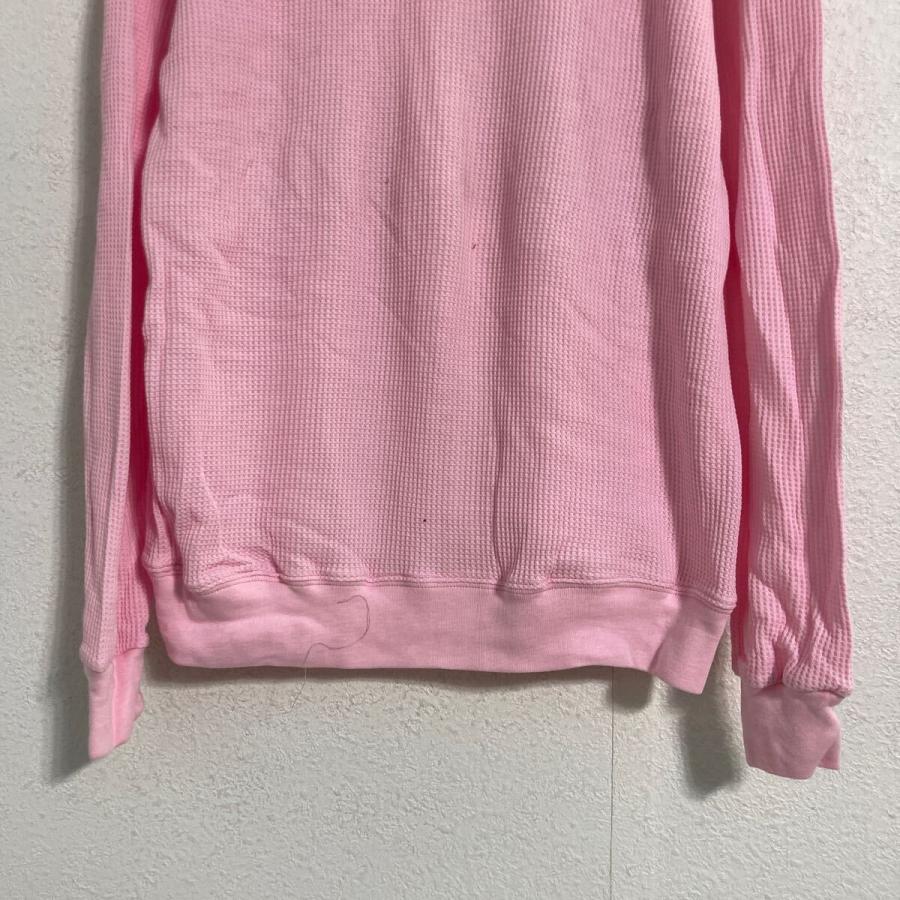サーマル パーカー L〜 ピンク ジップアップ ワッフル 古着卸 アメリカ