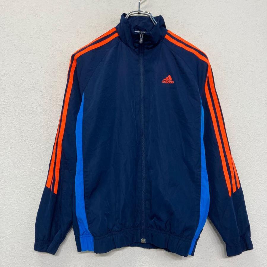 adidas プリント ジャージ アディダス キッズ M~ ネイビー ジップ