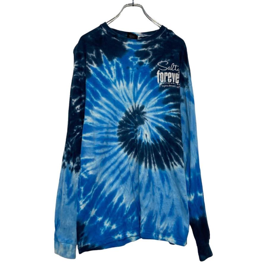 Sunsations タイダイ ロンT ロングTシャツ XL ブルー ビッグサイズ