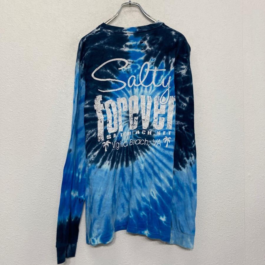 Paco Rabanne Tシャツ・カットソー XS 青x白(タイダイ) 【古着】【中古】 Sunsations タイダイ ロンT ロングTシャツ XL ブルー ビッグサイズ