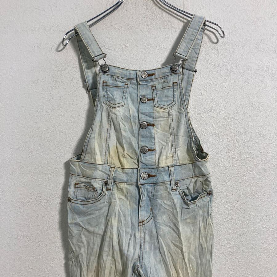WAX JEAN デニム オーバーオール レディース S W30 ライトブルー