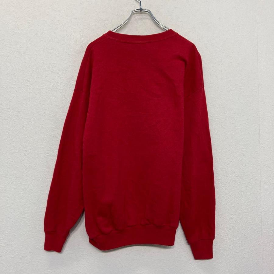 Lee プリント スウェット トレーナー リー L レッド 裏起毛 イラスト