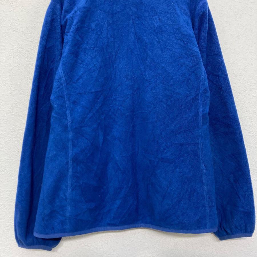 LANDS'END フリース ジャケット フルジップ M ブルー アウトドア古着卸