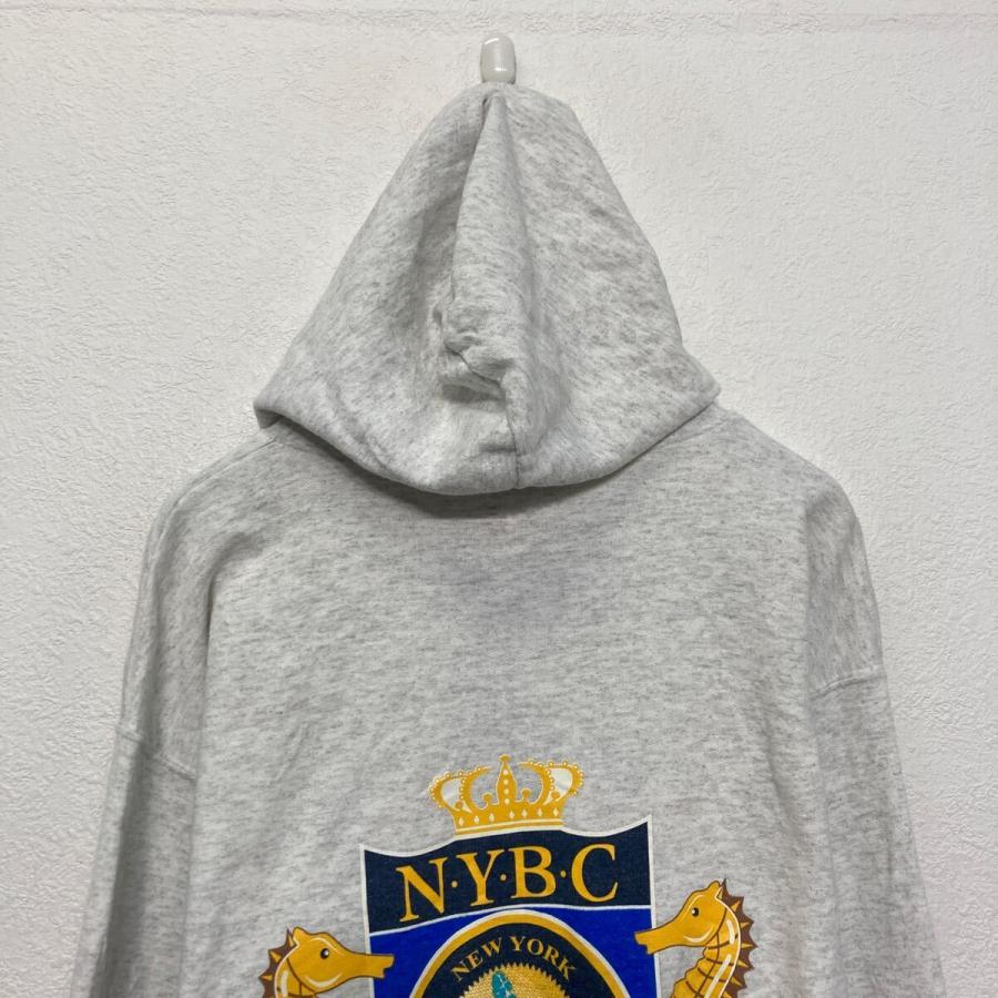 Hanes プリント スウェット パーカー ヘインズ M ホワイト プル  