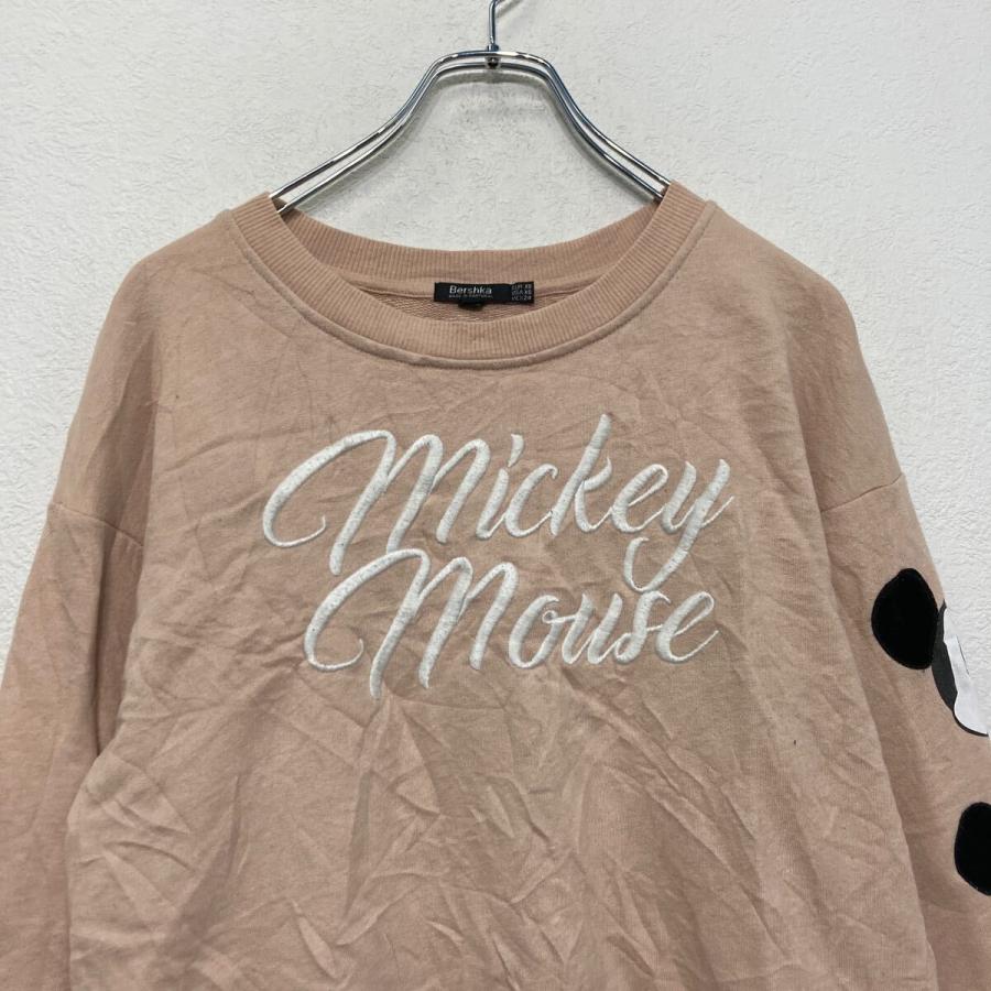 Bershka プリント スウェット トレーナー ベルシュカ XS ピンク 古着卸