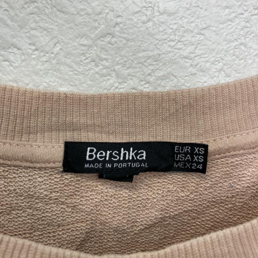 Bershka プリント スウェット トレーナー ベルシュカ XS ピンク 古着卸