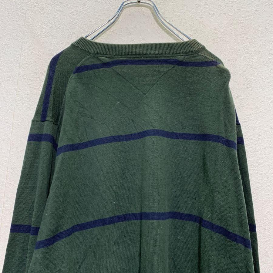 TOMMY HILFIGER コットンニット セーター XL モスグリーン トミー 
