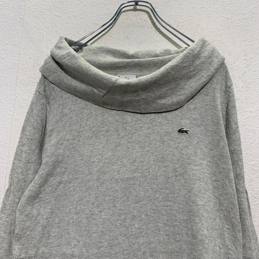LACOSTE オフショルダー コットンニット セーター L〜 レディース