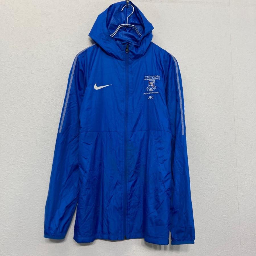 NIKE ナイロン ジャケット ナイキ S ブルー フード ブルゾン 