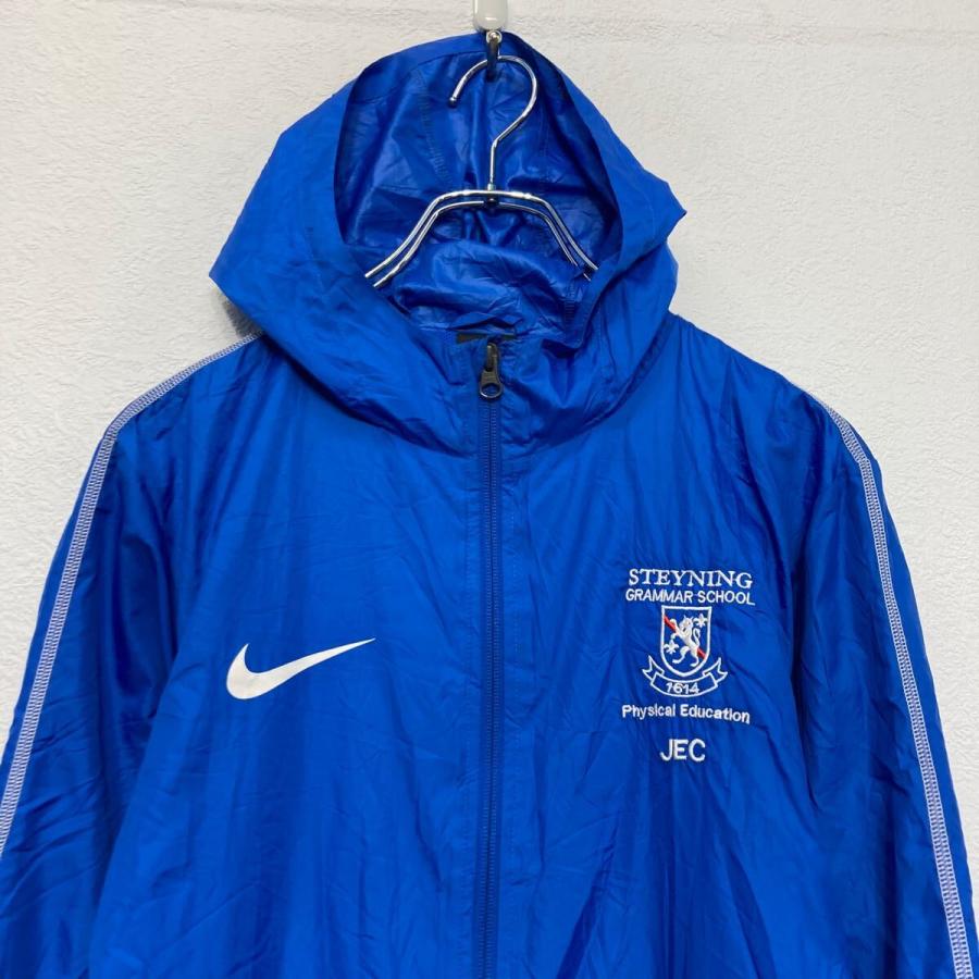 NIKE ナイロン ジャケット ナイキ S ブルー フード ブルゾン 