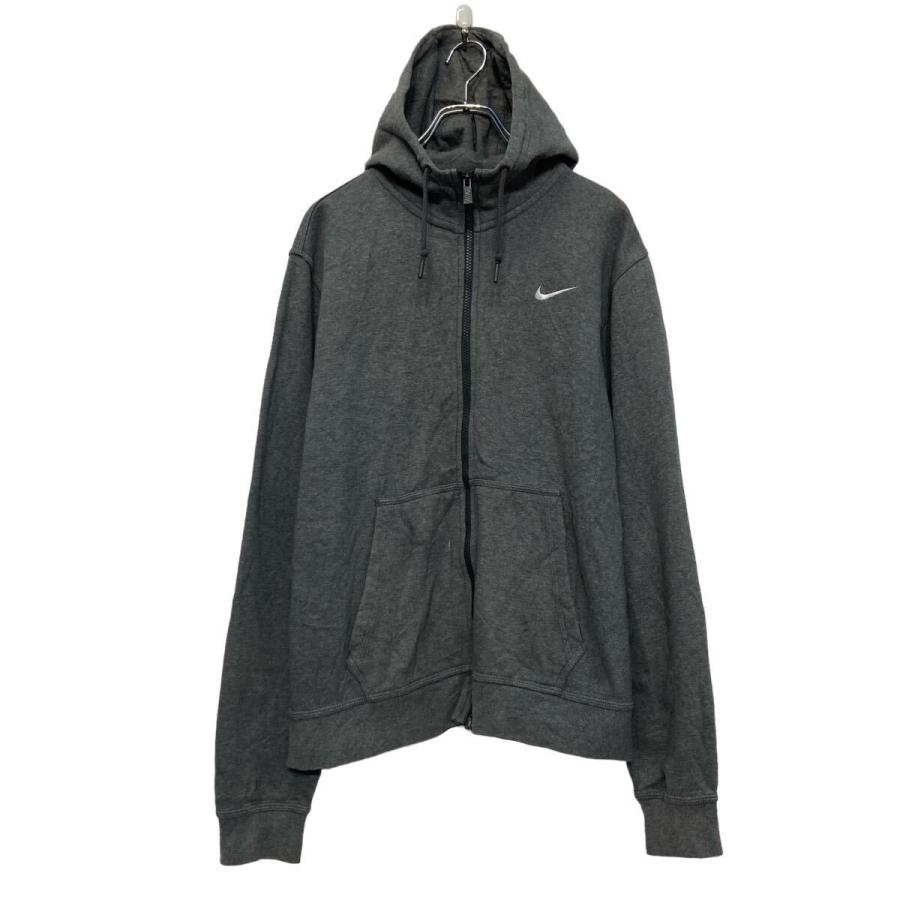 Nike フルジップパーカー XS 黒/グレー ナイキ NIKE ジュニア スウェットパーカー ナイキ YTH NSW