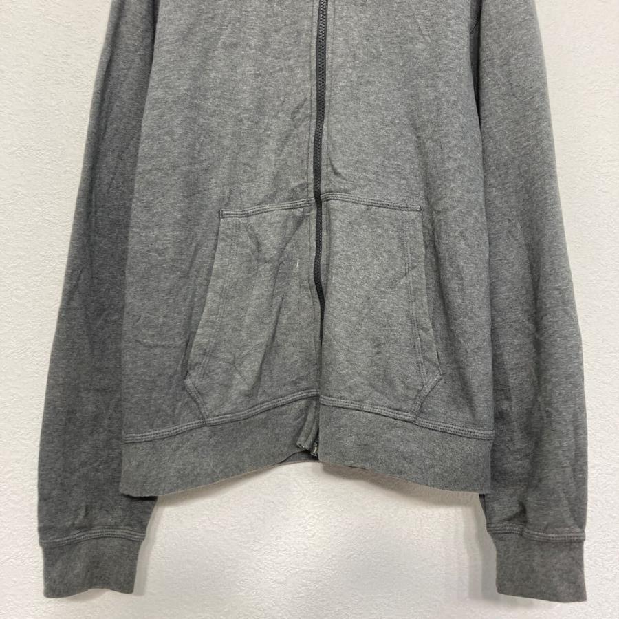 Nike フルジップ フード付きパーカー M グレー NIKE プリント スウェット パーカー ナイキ M グレー フルジップ 古着